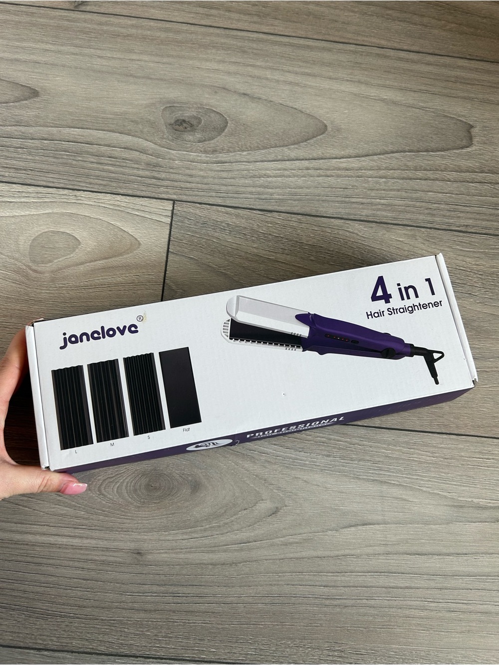 Janclove 4-in-1 Purple Hair Straightener
